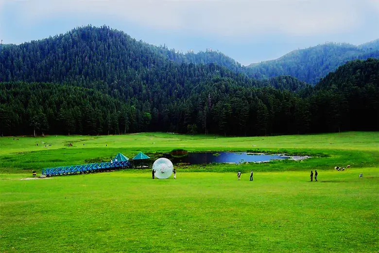 The Chamba hills near Khajjiar, at the start of the road down to Dharamshala